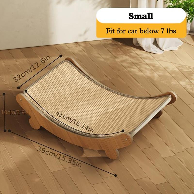 Cozy U-Shaped Cat Bed with Built-In Scratching Post – Perfect for Small Spaces, Ideal for Cat Lovers – Multi-Functional Resting & Scratching Lounge for Kittens & Adult Cats